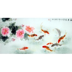 Chinese Carp Painting - CNAG011434