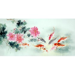 Chinese Carp Painting - CNAG011436