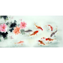 Chinese Carp Painting - CNAG011437