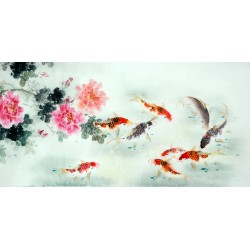 Chinese Carp Painting - CNAG011439