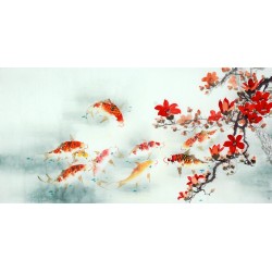 Chinese Carp Painting - CNAG011440
