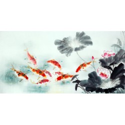 Chinese Carp Painting - CNAG011441