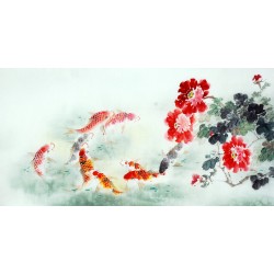 Chinese Carp Painting - CNAG011442