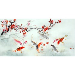 Chinese Carp Painting - CNAG011443