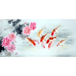 Chinese Carp Painting - CNAG011453
