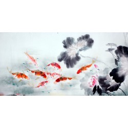 Chinese Carp Painting - CNAG011454