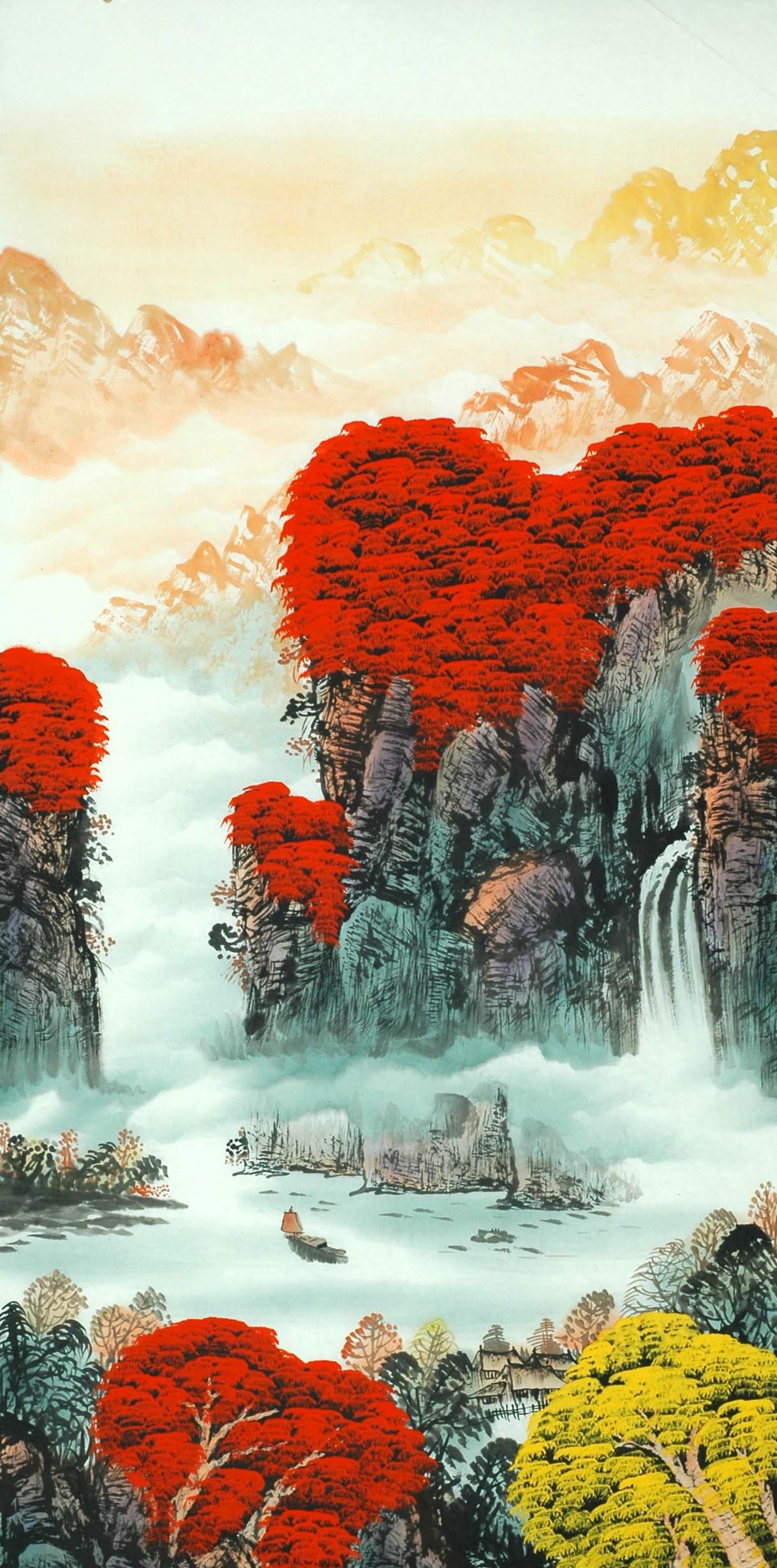 Chinese Landscape Painting - CNAG011456