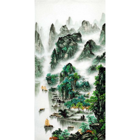 Chinese Landscape Painting - CNAG011457