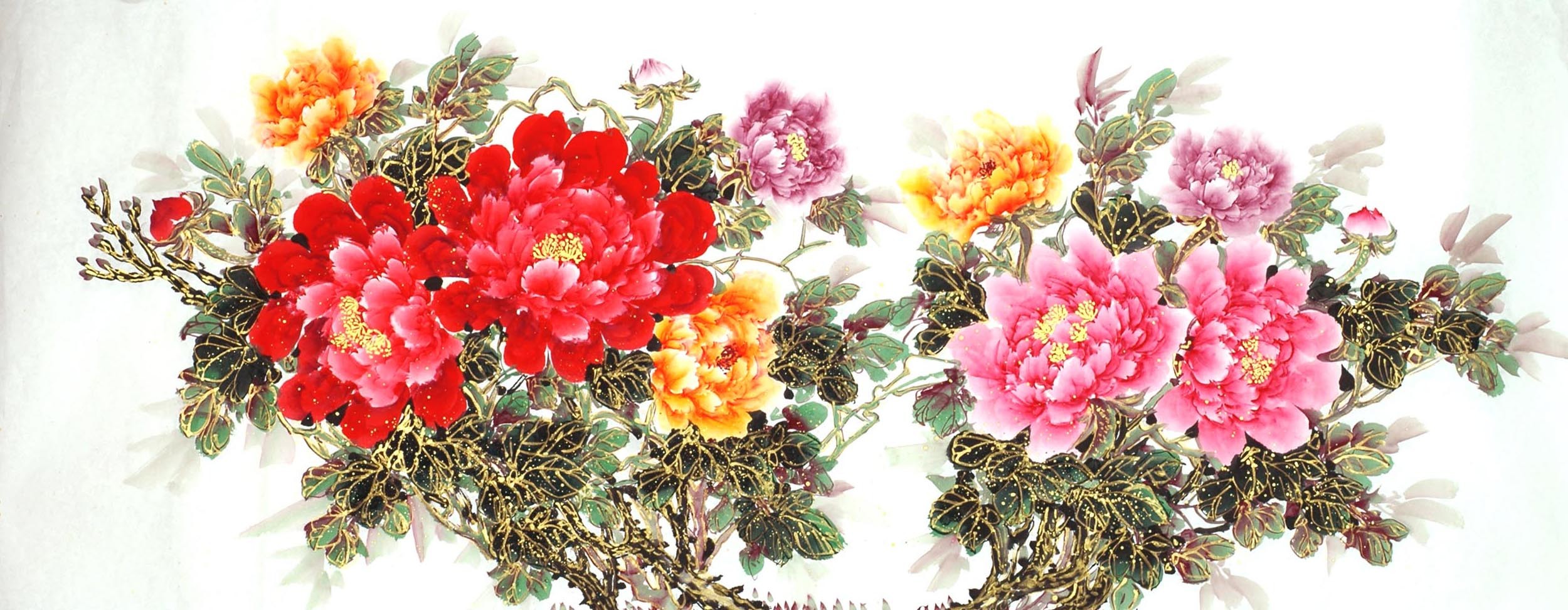 Chinese Peony Painting - CNAG011462