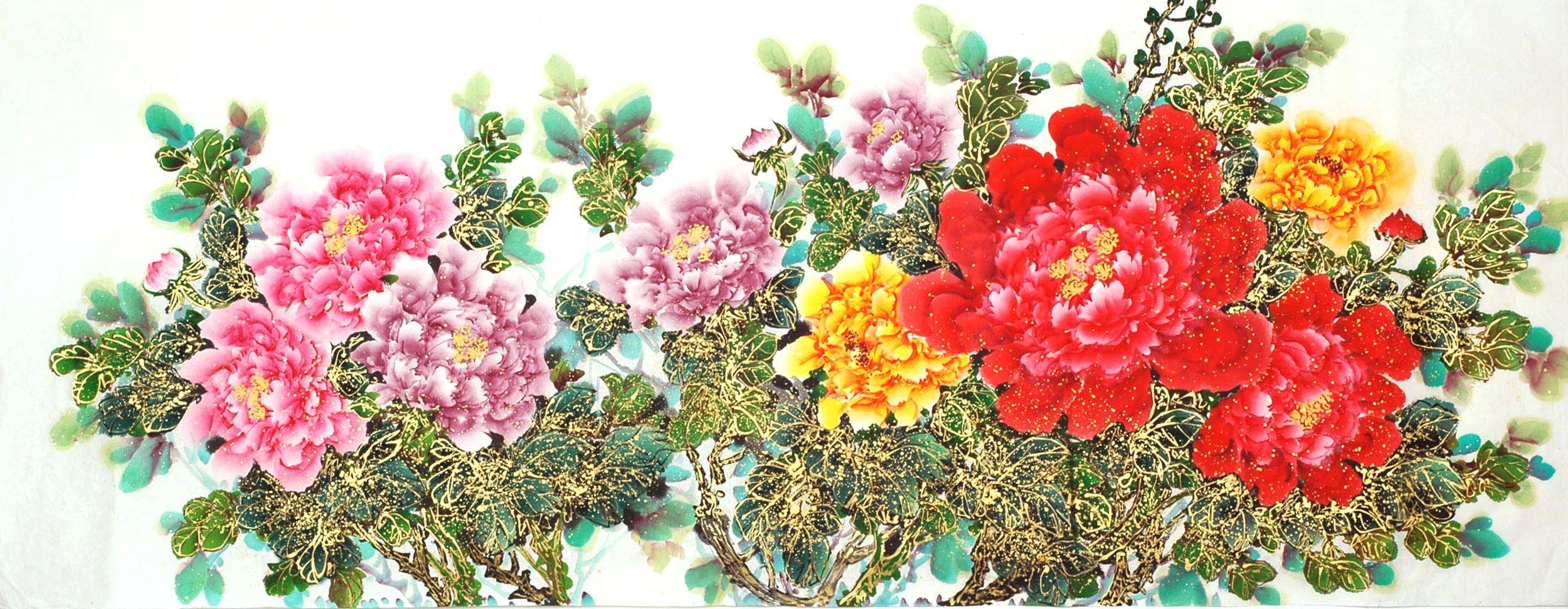 Chinese Peony Painting - CNAG011464