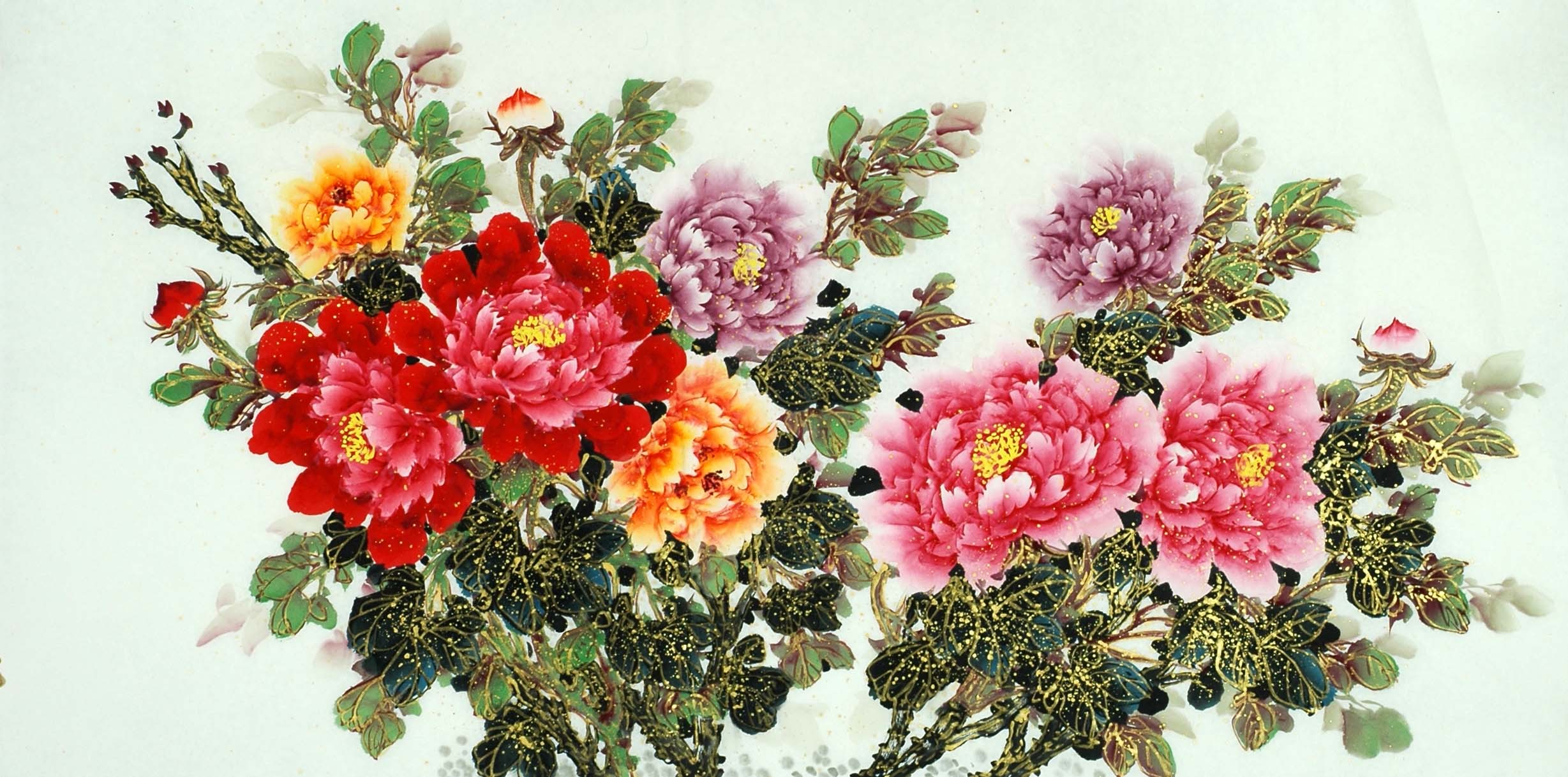 Chinese Peony Painting - CNAG011465