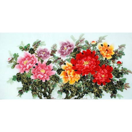 Chinese Peony Painting - CNAG011470