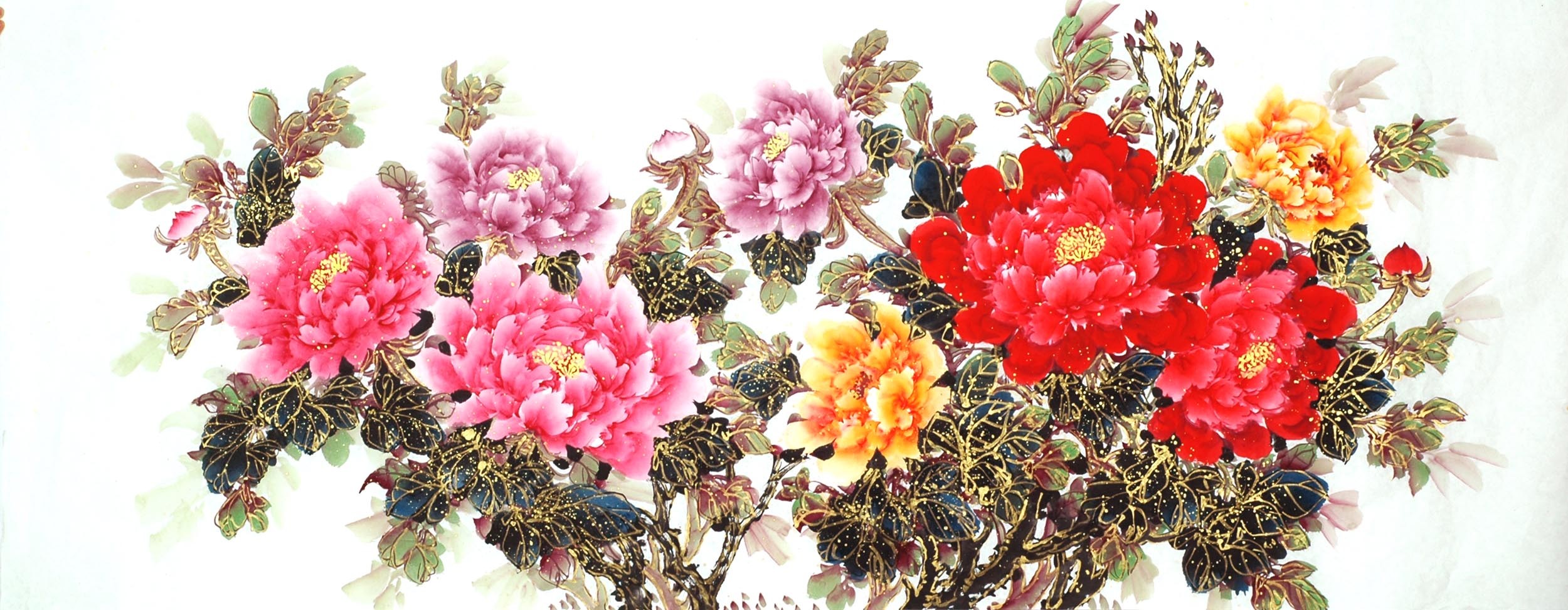Chinese Peony Painting - CNAG011471