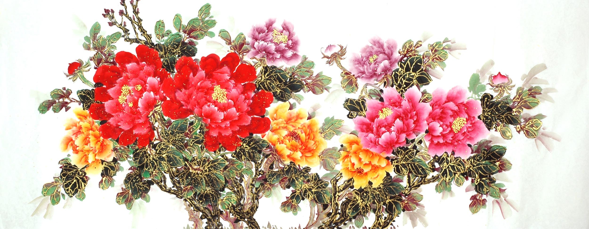 Chinese Peony Painting - CNAG011472