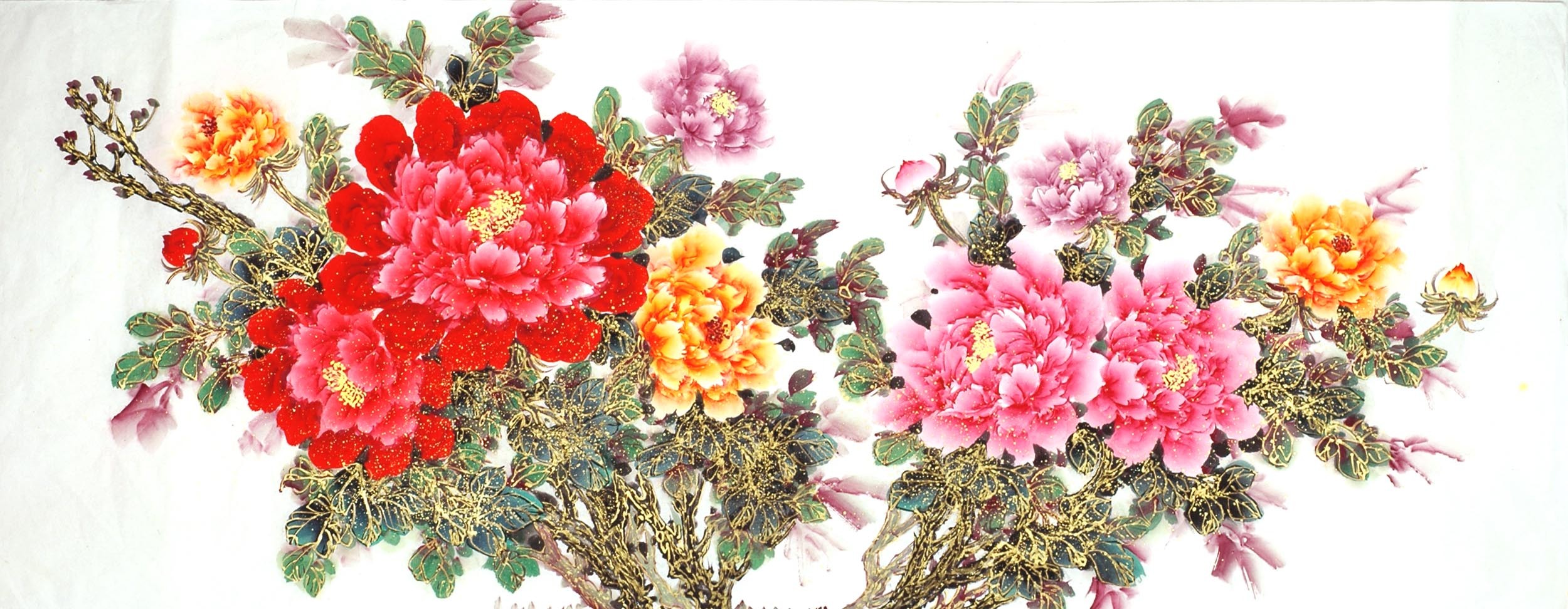 Chinese Peony Painting - CNAG011473