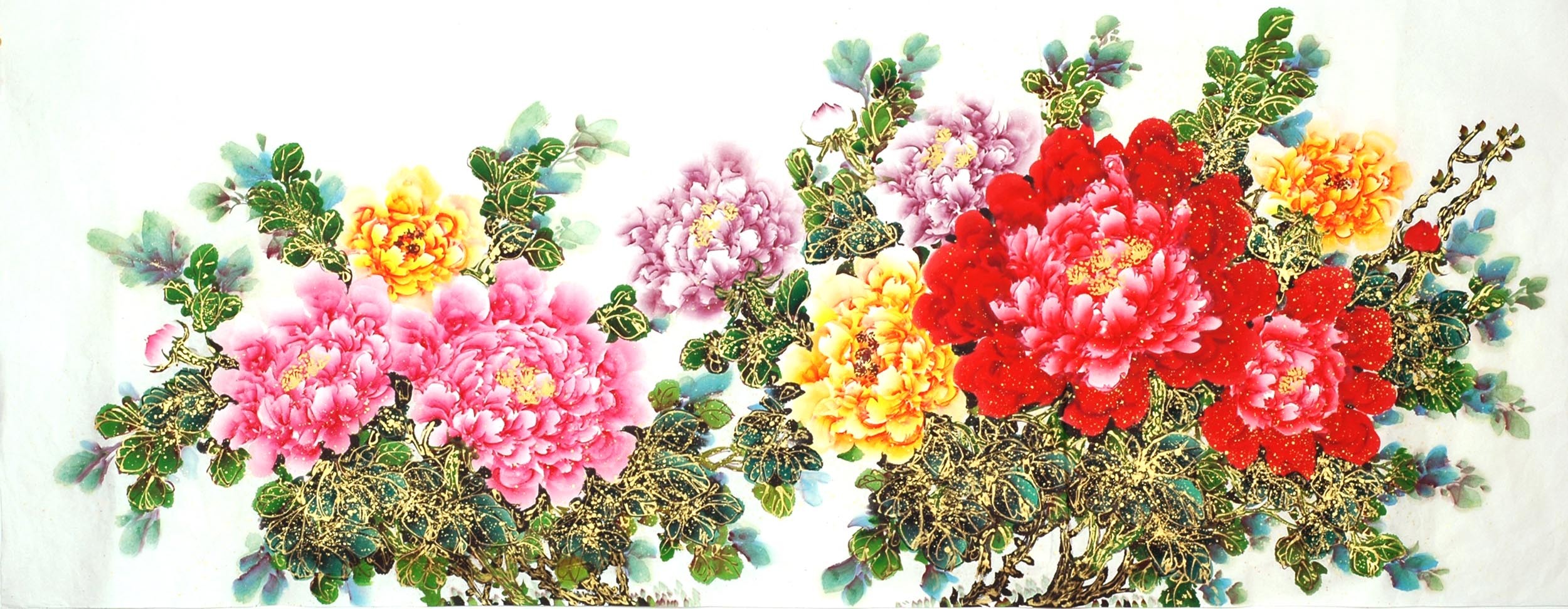 Chinese Peony Painting - CNAG011474