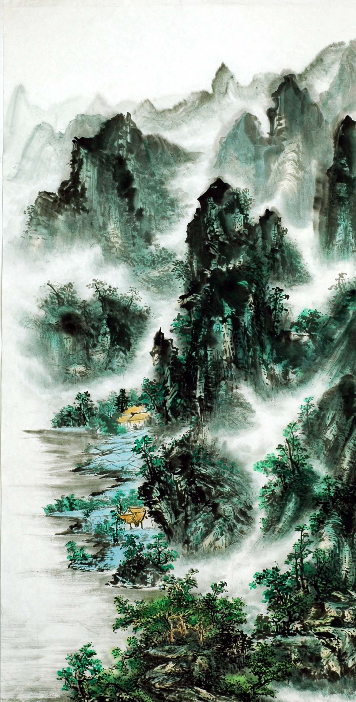 Chinese Landscape Painting - CNAG011478