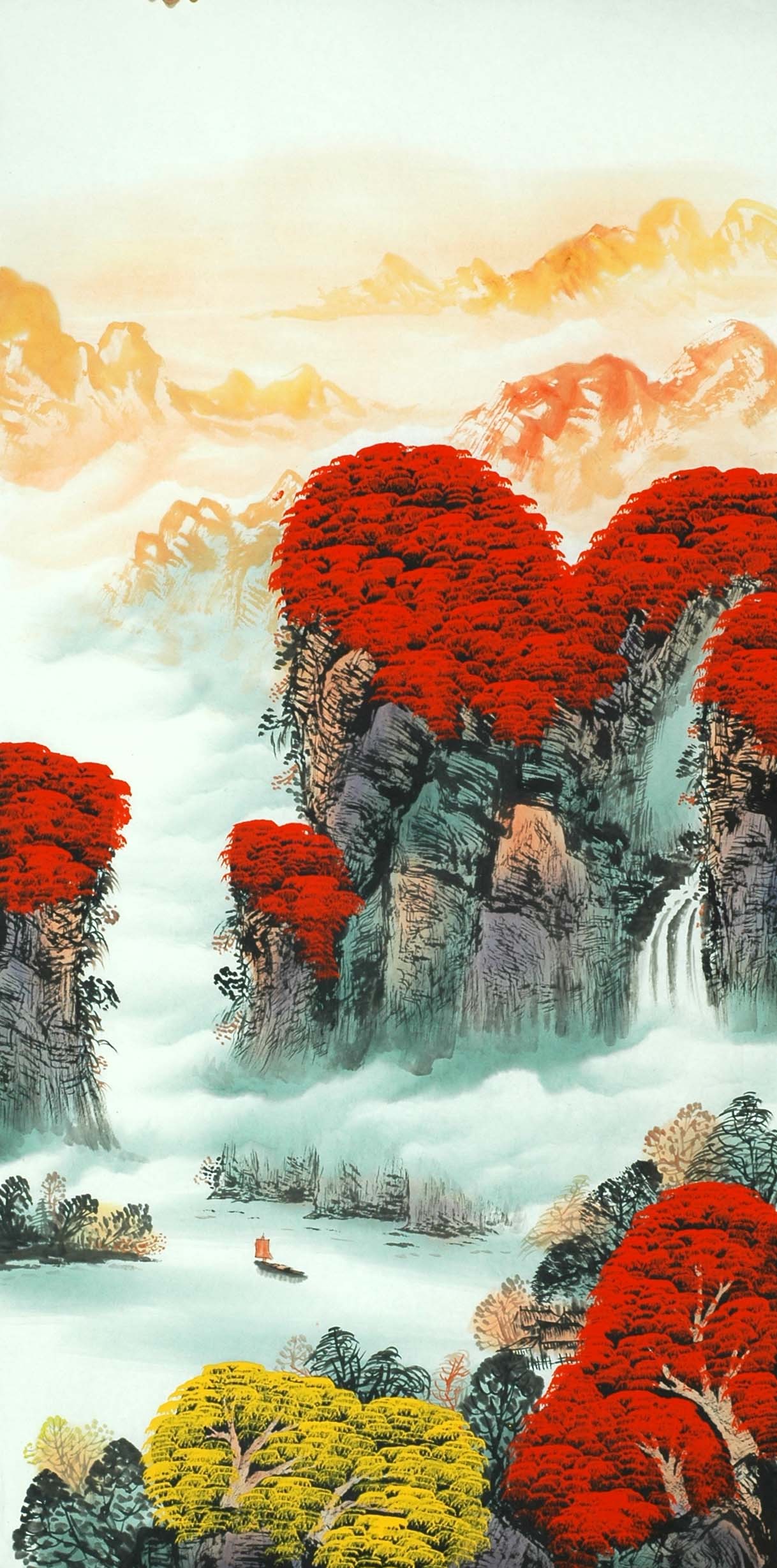Chinese Landscape Painting - CNAG011480
