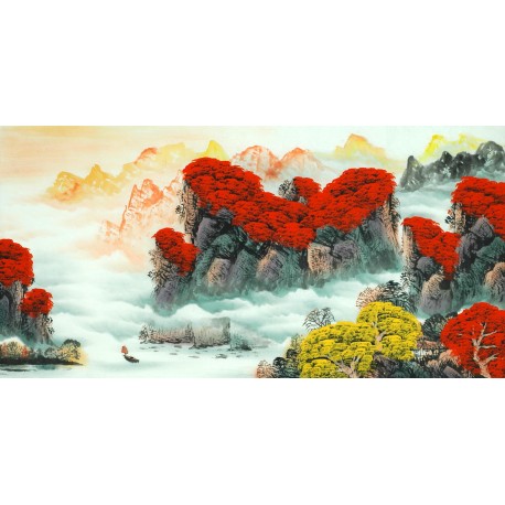 Chinese Landscape Painting - CNAG011483