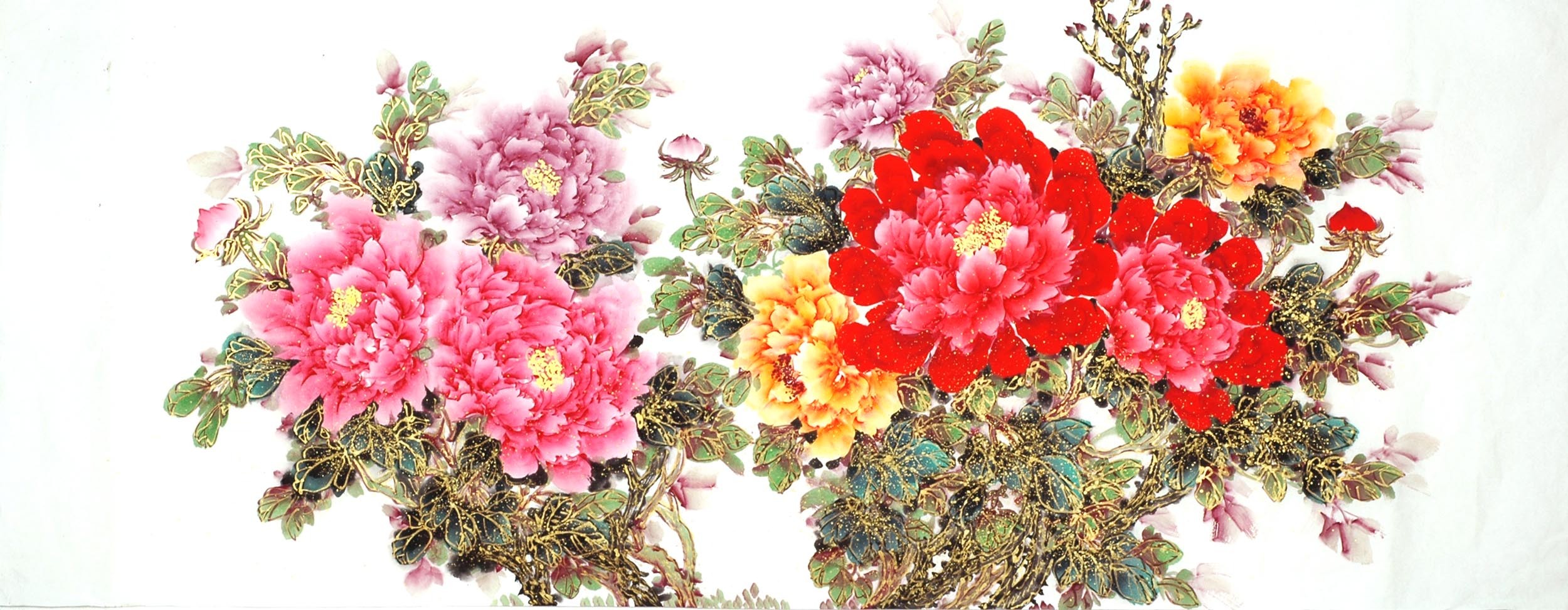 Chinese Peony Painting - CNAG011485