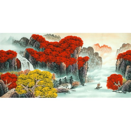 Chinese Landscape Painting - CNAG011486