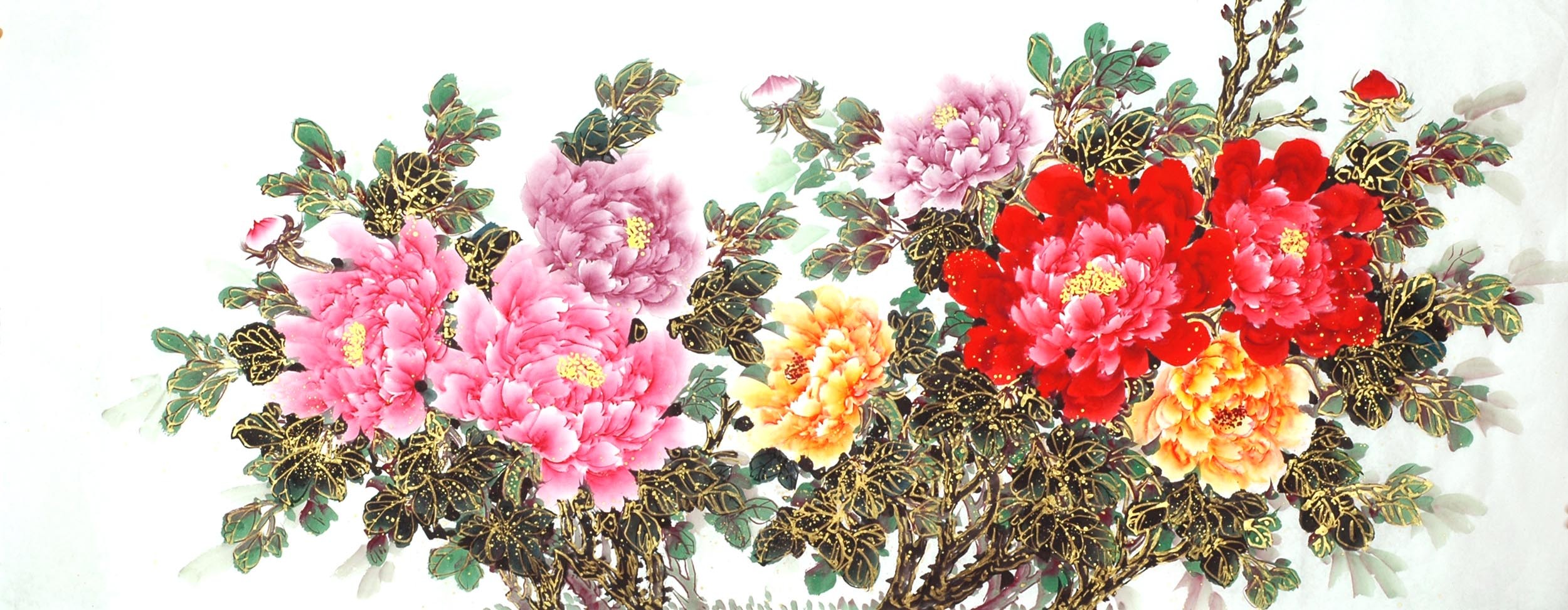 Chinese Peony Painting - CNAG011489