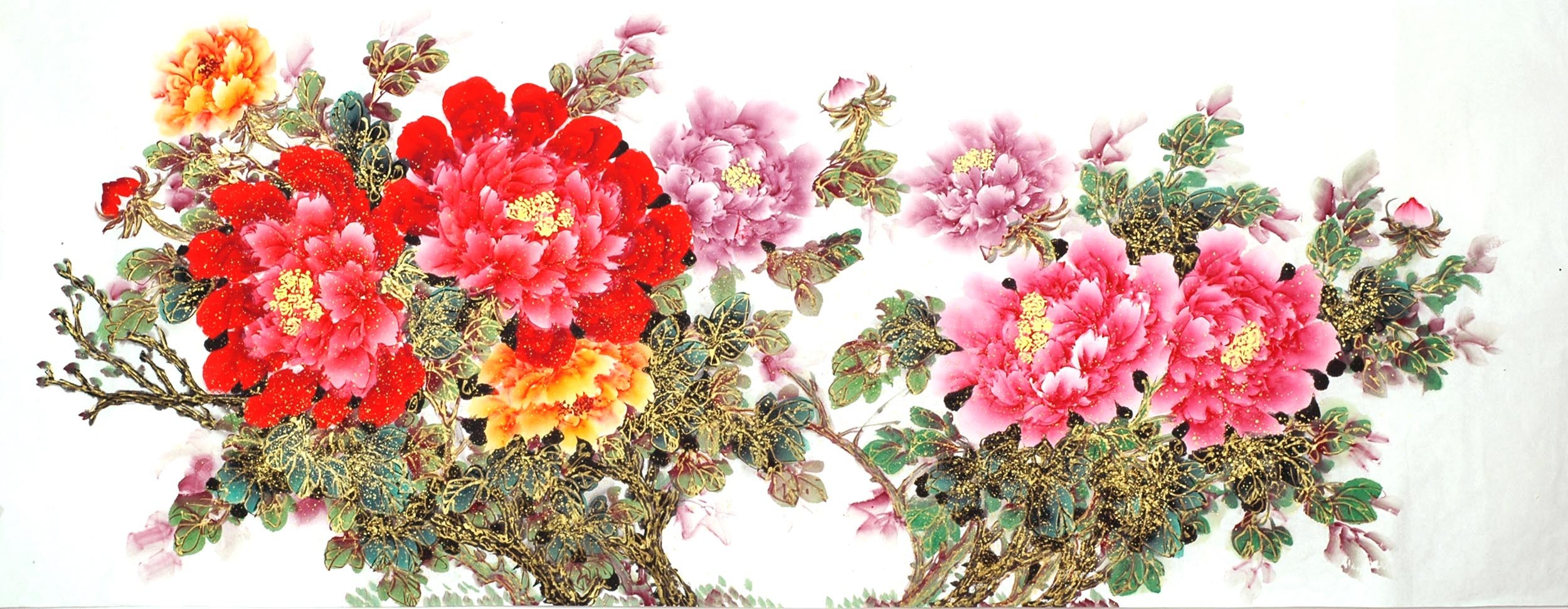 Chinese Peony Painting - CNAG011496