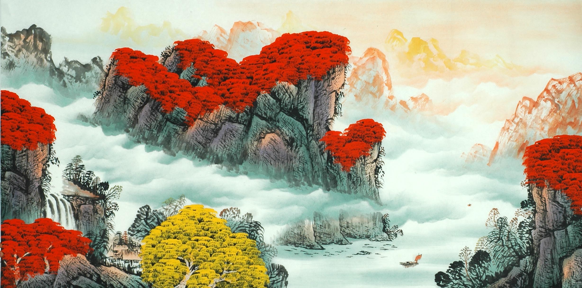 Chinese Landscape Painting - CNAG011499
