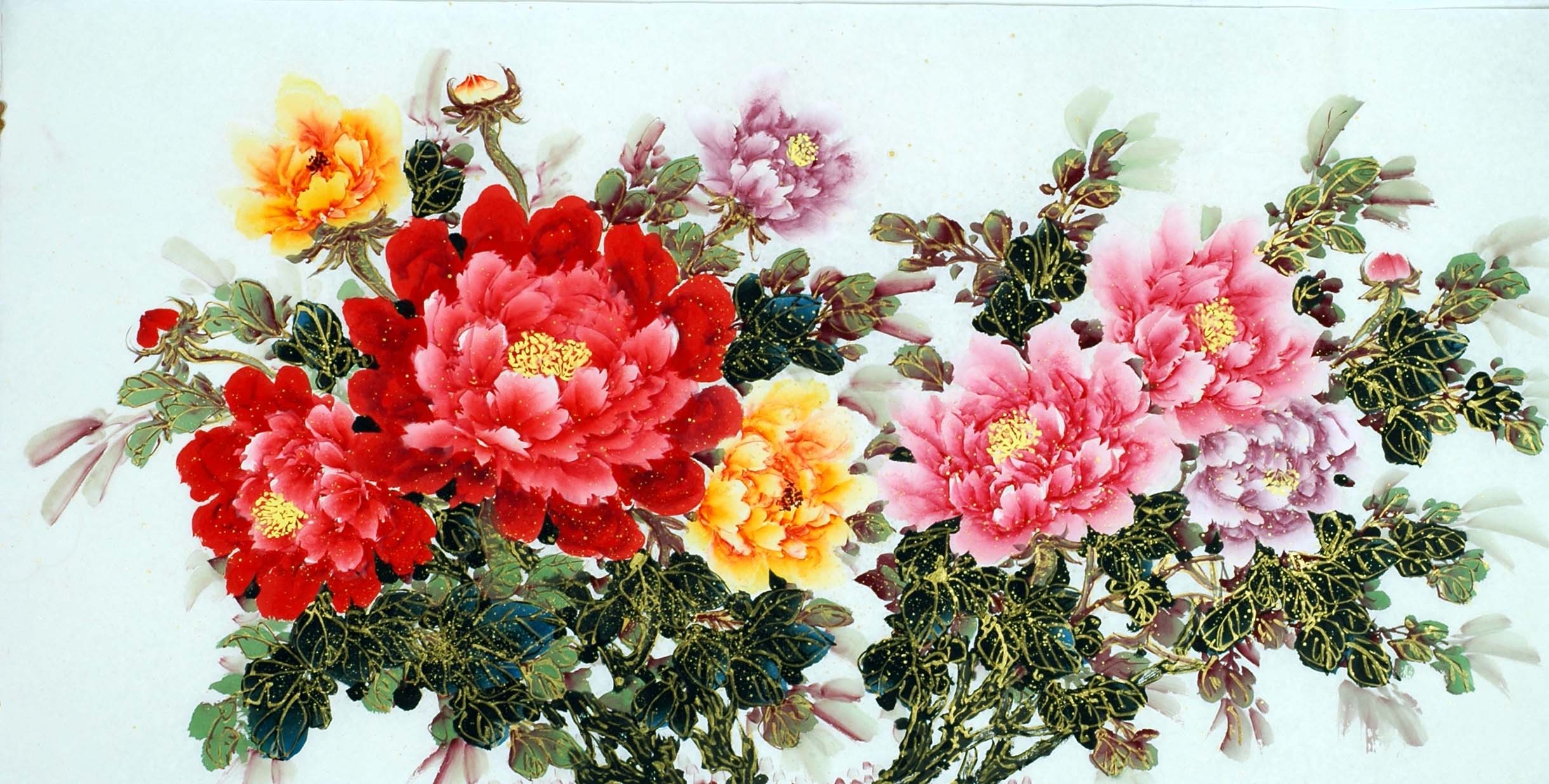 Chinese Peony Painting - CNAG011502