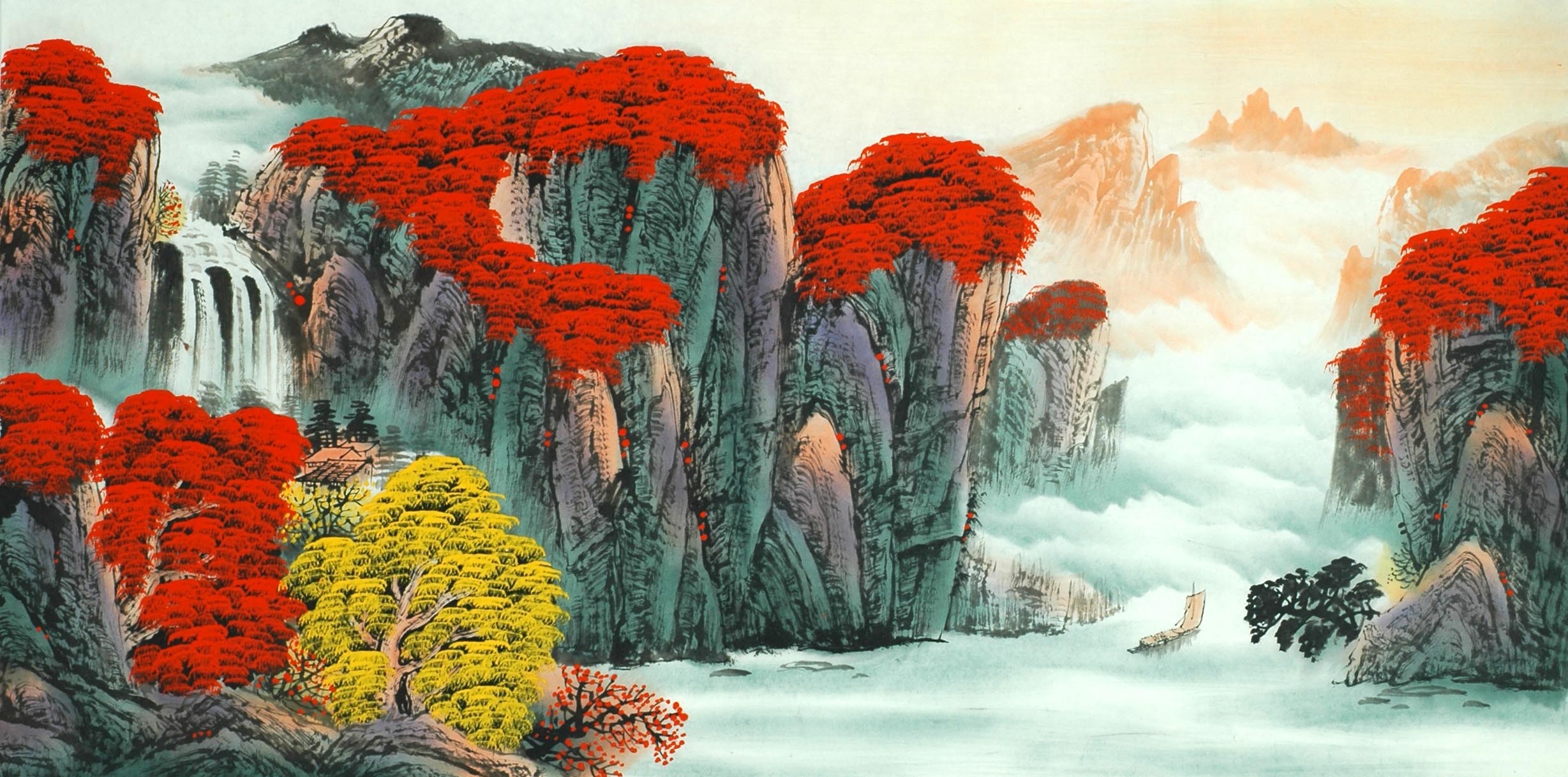 Chinese Landscape Painting - CNAG011504