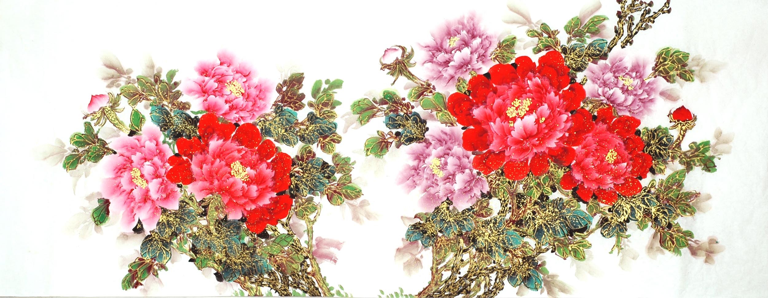 Chinese Peony Painting - CNAG011509