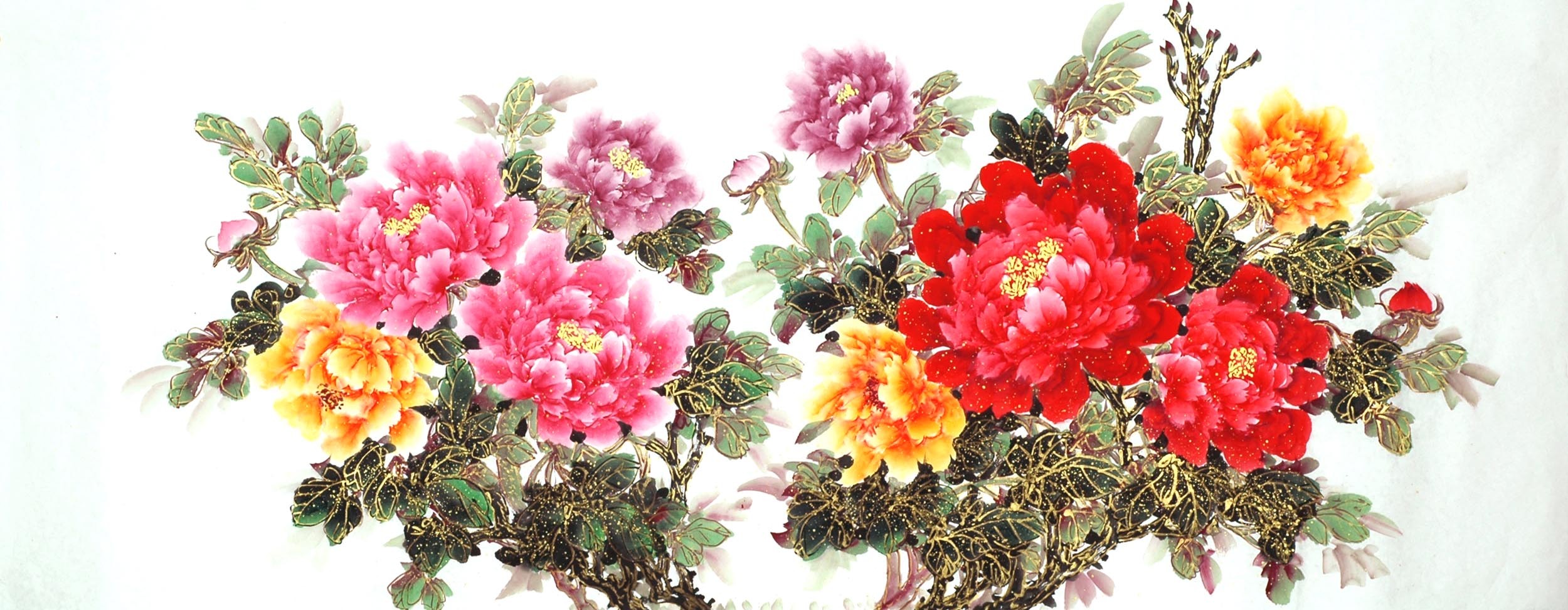 Chinese Peony Painting - CNAG011510