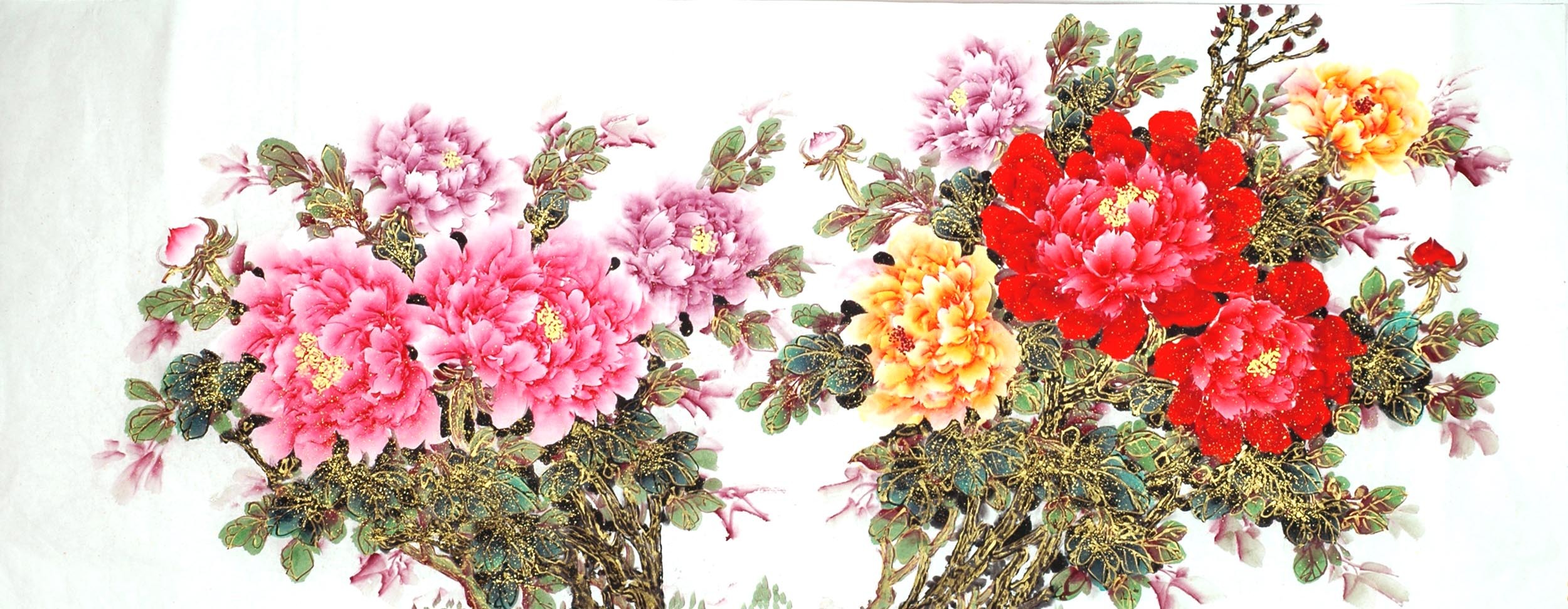 Chinese Peony Painting - CNAG011526