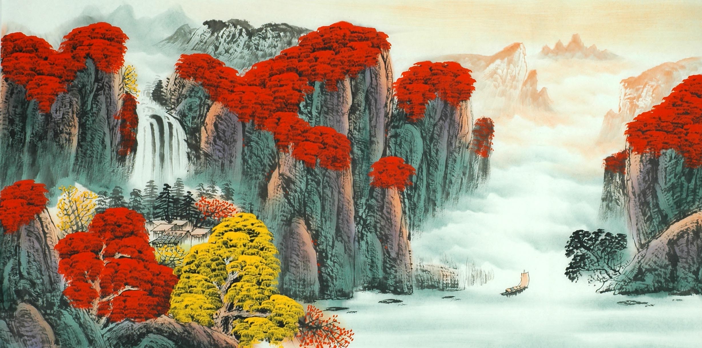 Chinese Landscape Painting - CNAG011527