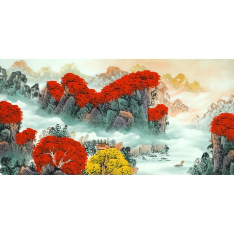Chinese Landscape Painting - CNAG011529