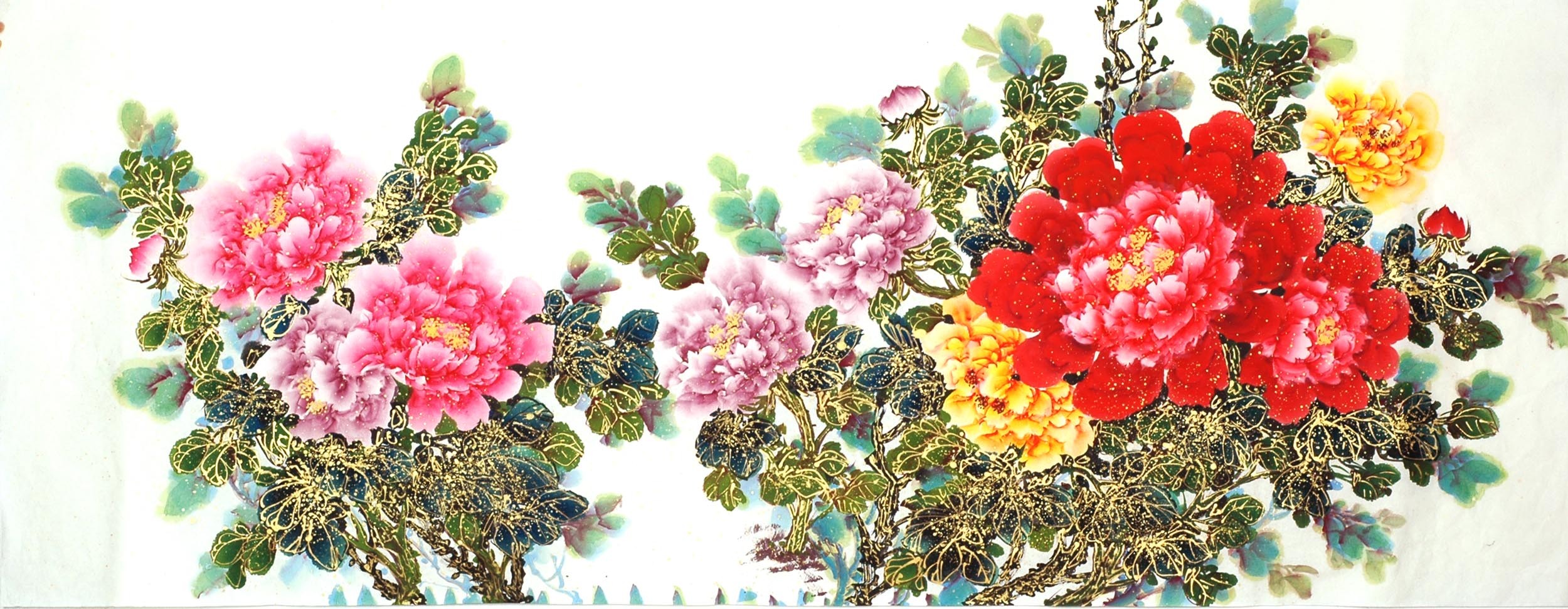 Chinese Peony Painting - CNAG011530