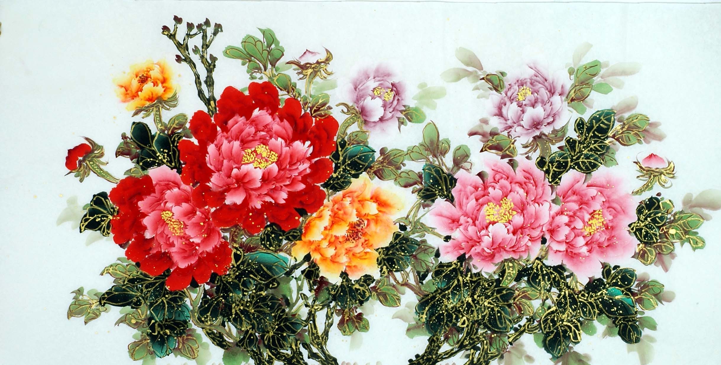 Chinese Peony Painting - CNAG011531