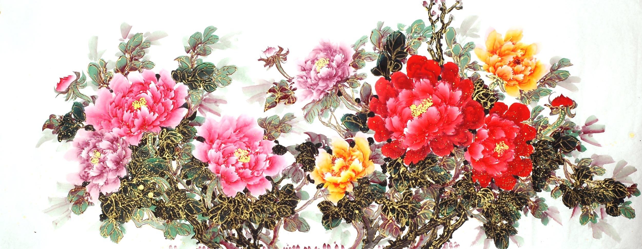 Chinese Peony Painting - CNAG011534