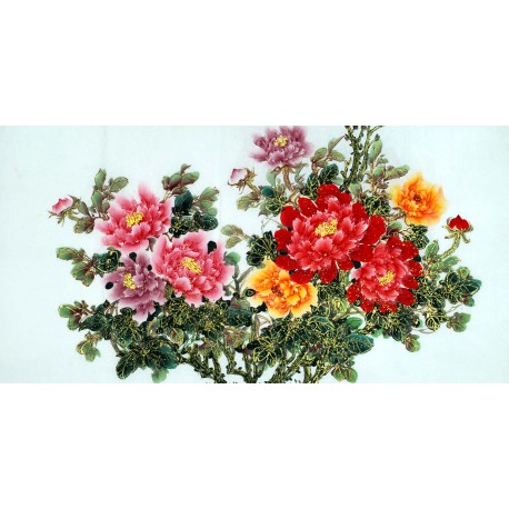 Chinese Peony Painting - CNAG011535