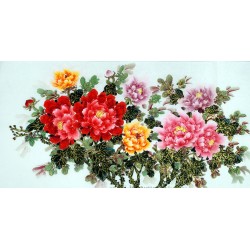 Chinese Peony Painting - CNAG011536
