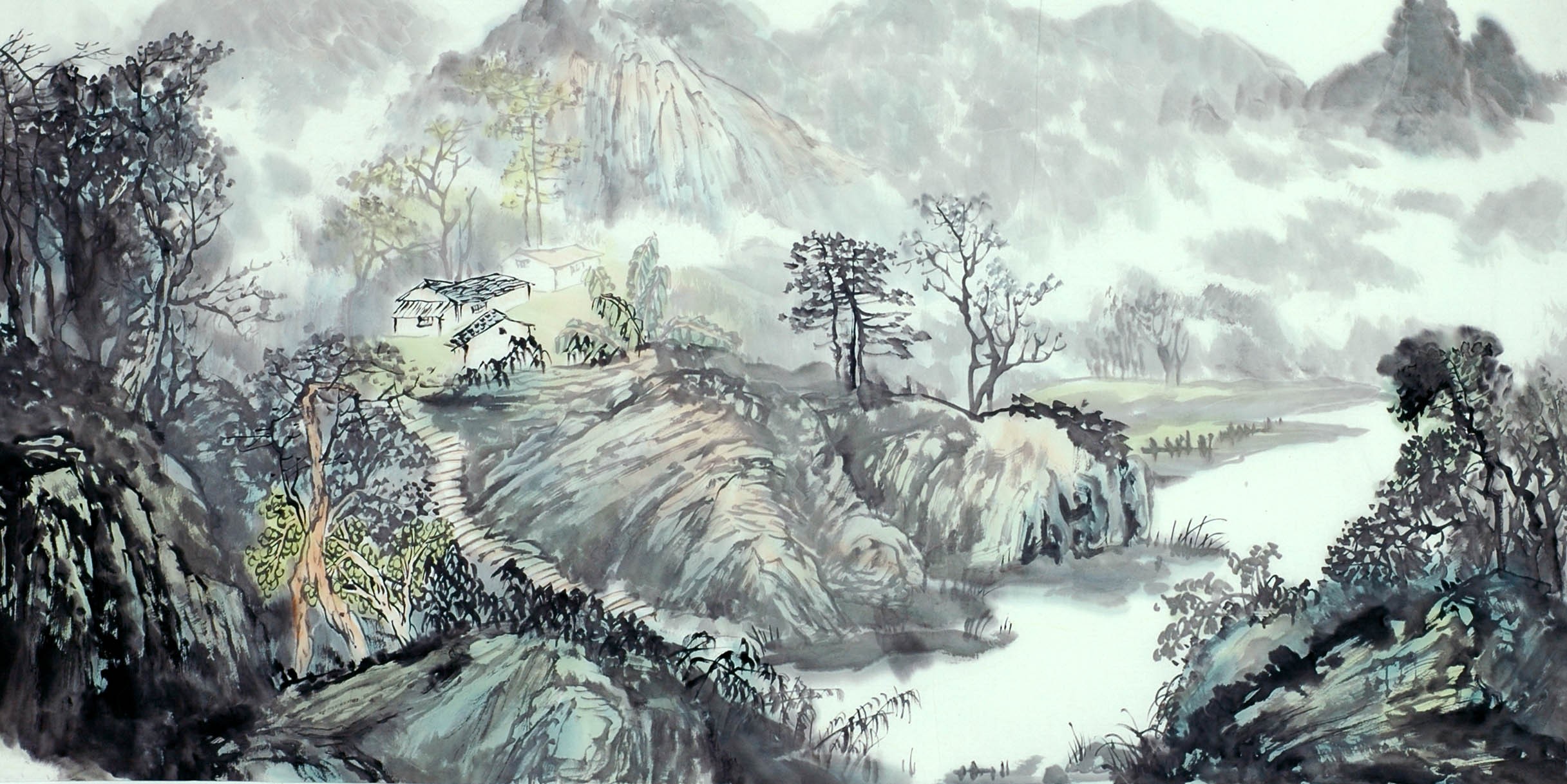 Chinese Landscape Painting - CNAG011542
