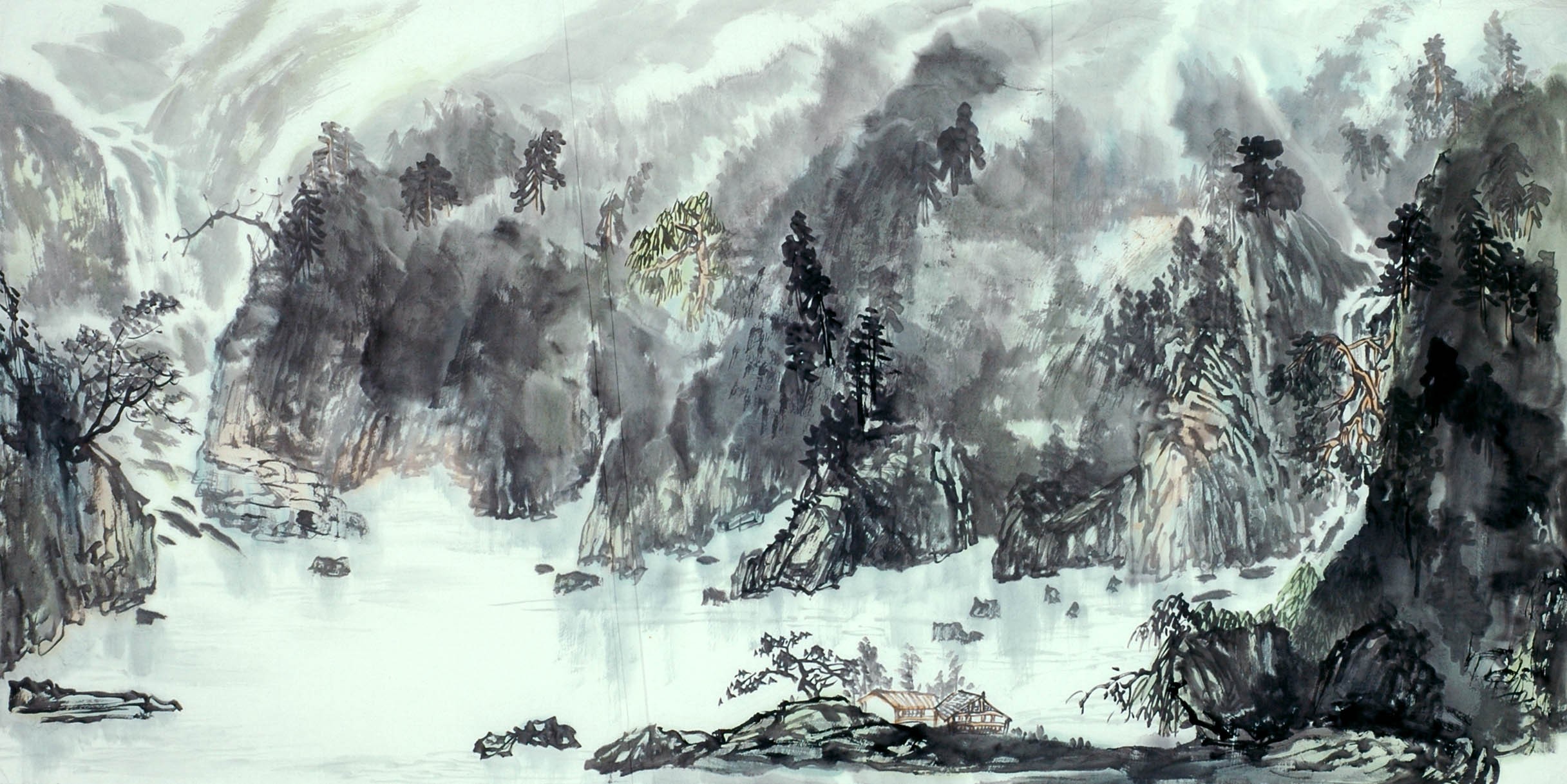 Chinese Landscape Painting - CNAG011544