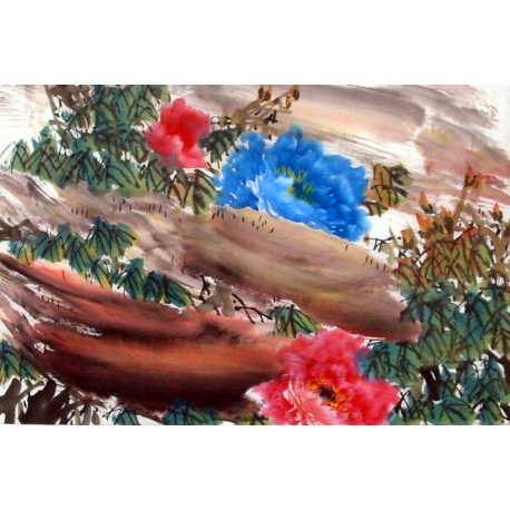 Chinese Peony Painting - CNAG011549
