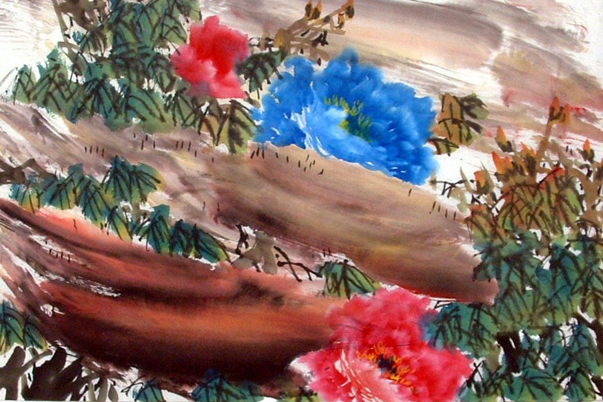 Chinese Peony Painting - CNAG011549