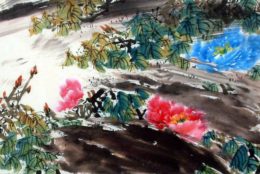 Chinese Peony Painting - CNAG011551