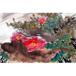 Chinese Peony Painting - CNAG011553