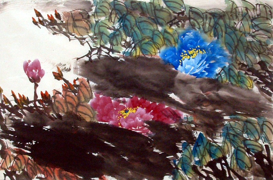 Chinese Peony Painting - CNAG011554