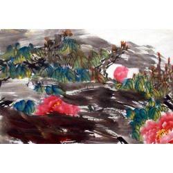 Chinese Peony Painting - CNAG011555