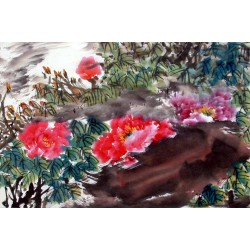 Chinese Peony Painting - CNAG011558