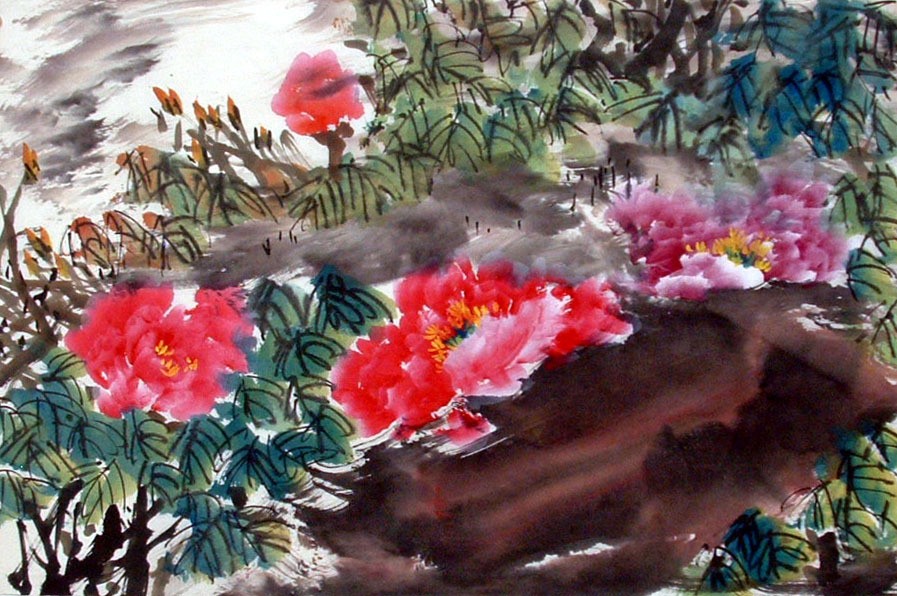 Chinese Peony Painting - CNAG011558